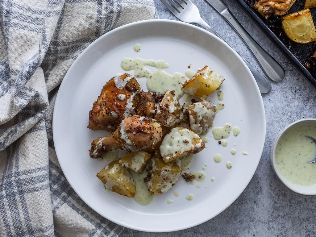 Sheet Pan Chicken and Potatoes - Siriusly Hungry