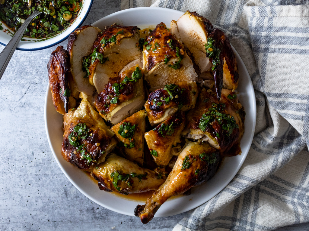 Green Curry Buttermilk Roast Chicken - Siriusly Hungry